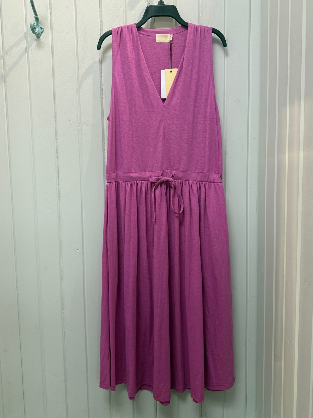 NWT Nation LTD Anthropologie Brianna Sleeveless Pima Cotton Knit Midi Dress  M